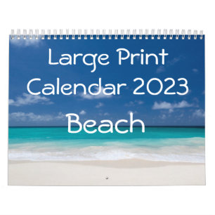 Grote Printkalender 2023 - Strand Kalender