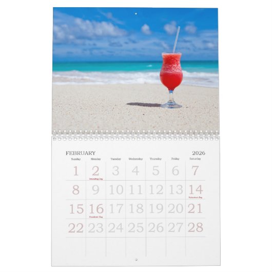 Grote Printkalender 2023 - Strand Kalender (Feb 2026)