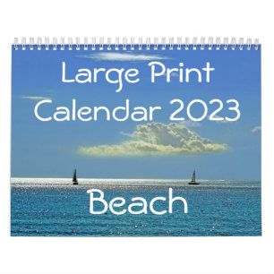Grote Printkalender 2023 - Strand Kalender
