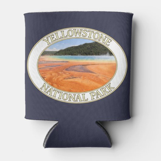 Grote Prismatische Lente in Yellowstone National P Blikjeskoeler (Voorkant)