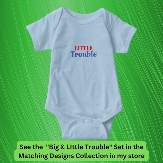 Grote probleemloze Mannen, kleine probleemloze Kin Romper