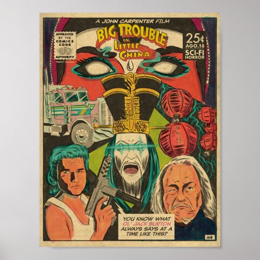 Grote problemen in de film Little China Poster (Voorkant)