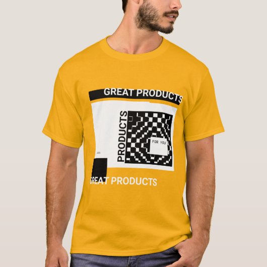 grote producten t-shirt (Voorkant)