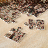 Grote puzzel met een prachtig landschap Uitzicht (Zijkant)
