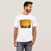Grote Pyramiden van Giza, Egypte op zonsondergang T-shirt (Voorkant volledig)