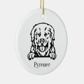 Grote Pyrenee hond ornament (Rechts)