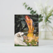 Grote Pyreneeën 2 - Middernacht Briefkaart (Staand voorkant)