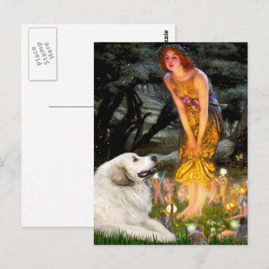 Grote Pyreneeën 2 - Middernacht Briefkaart (Voorkant / Achterkant)