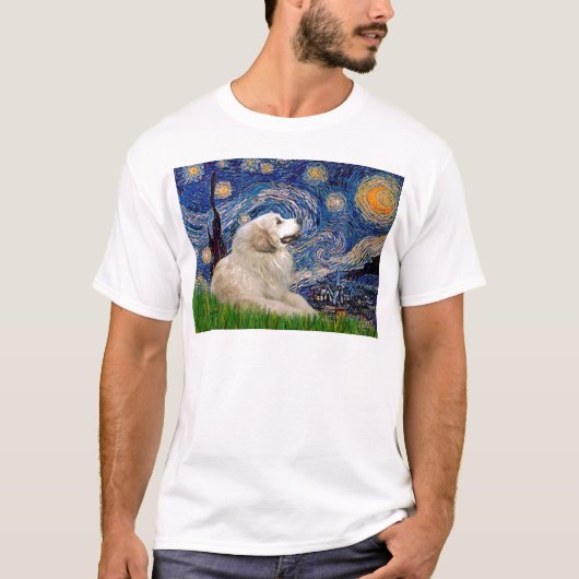 Grote Pyreneeën 2 - Sterrennacht T-shirt (Voorkant)