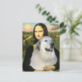 Grote Pyreneeën 9 - Mona Lisa Briefkaart (Staand voorkant)