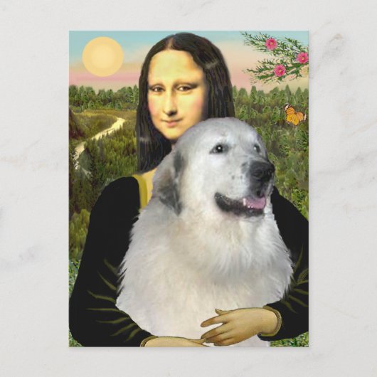 Grote Pyreneeën 9 - Mona Lisa Briefkaart (Voorkant)