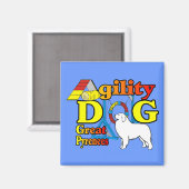 Grote Pyreneeën Agility Cadeaus Magneet (Voorkant / Achterkant)