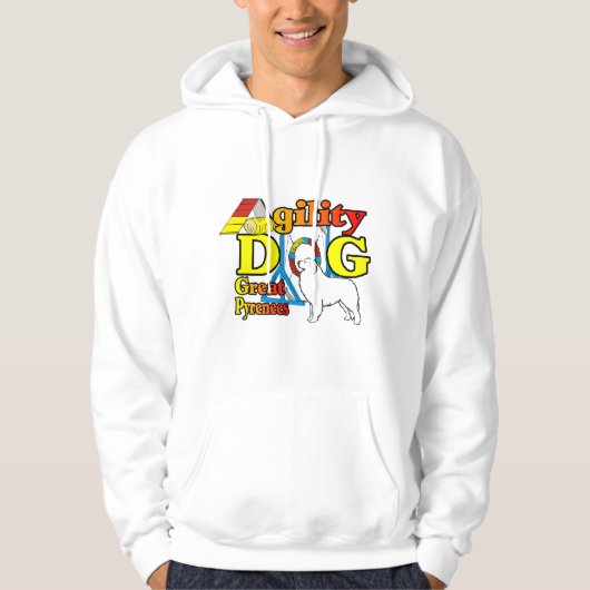 Grote Pyreneeën Agility Gifts Hoodie (Voorkant)