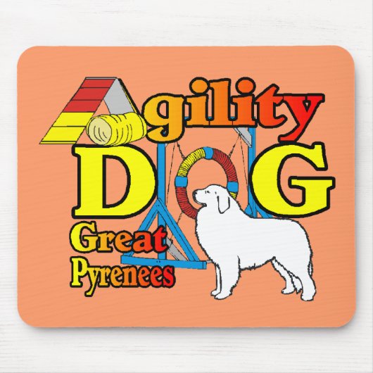 Grote Pyreneeën Agility Gifts Muismat (Voorkant)