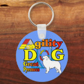 Grote Pyreneeën Agility Gifts Sleutelhanger (Voorkant)