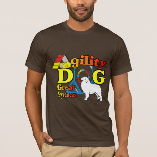 Grote Pyreneeën Agility Gifts T-shirt (Voorkant)