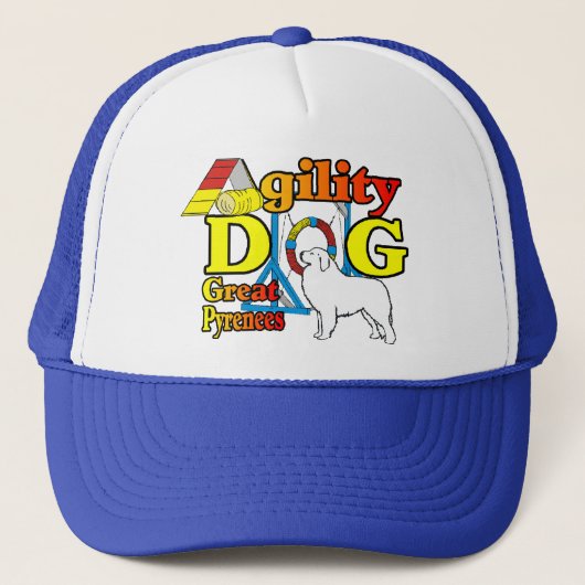Grote Pyreneeën Agility Gifts Trucker Pet (Voorkant)
