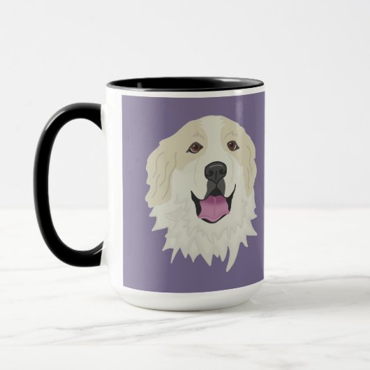 Grote Pyreneeën Badger Markeringen Mok (Links)