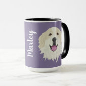 Grote Pyreneeën Badger Markeringen Mok (Voorkant rechts)