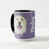 Grote Pyreneeën Badger Markeringen Mok (Voorkant links)