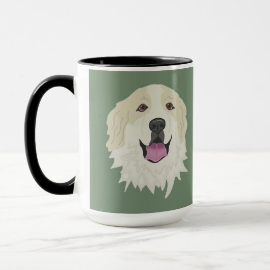  Grote Pyreneeën Badger Markeringen Mok (Links)