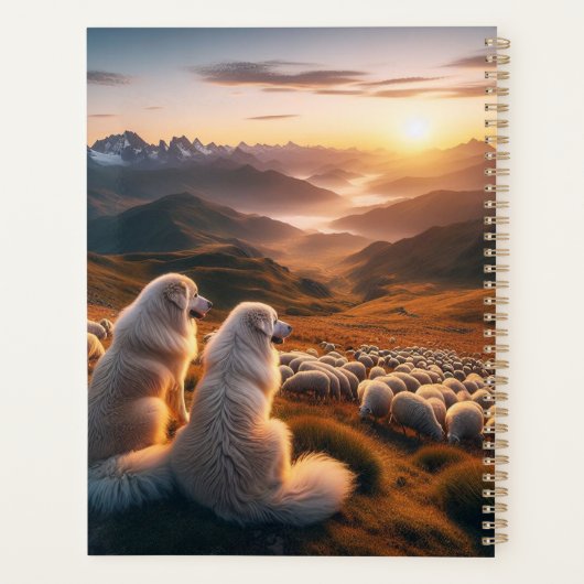 Grote Pyreneeën Begin van de dag Planner (Achterkant)