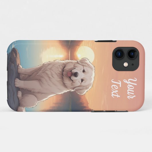 Grote Pyreneeën bij het meer Case-Mate iPhone Case (Achterkant (horizontaal))