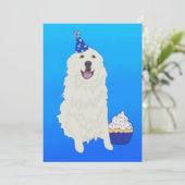 Grote Pyreneeën Birthday Kaart (Staand voorkant)