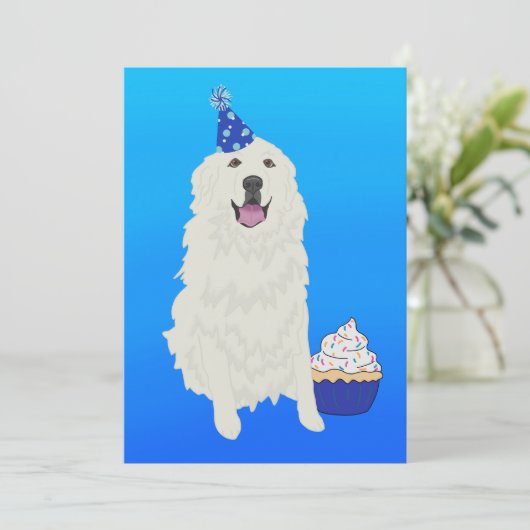  Grote Pyreneeën Birthday Kaart (Staand voorkant)