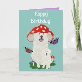 Grote Pyreneeën Birthday Kaart (Voorkant)