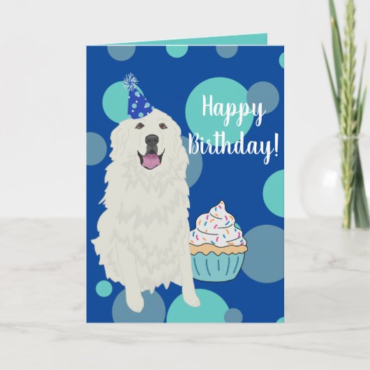  Grote Pyreneeën Birthday Kaart (Voorkant)