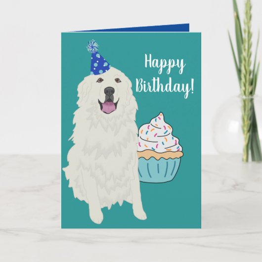  Grote Pyreneeën Birthday Kaart (Voorkant)