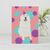 Grote Pyreneeën Birthday Kaart (Staand voorkant)