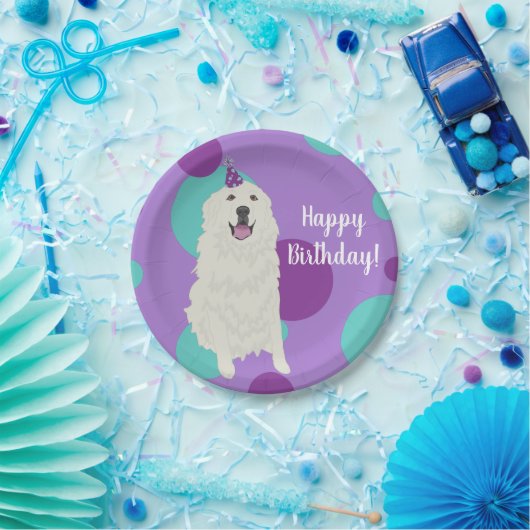  Grote Pyreneeën Birthday Papieren Bordje (Feest)