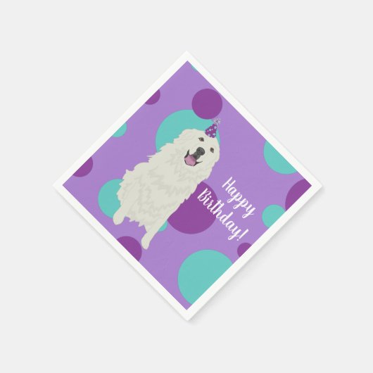  Grote Pyreneeën Birthday Servet (Hoek)