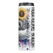 Grote Pyreneeën Bloemenversiering Thermosbeker (Achterkant)