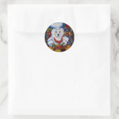 Grote Pyreneeën Chef Ronde Sticker (Tas)