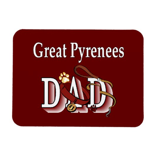 Grote Pyreneeën DAD Magneet (Horizontaal)