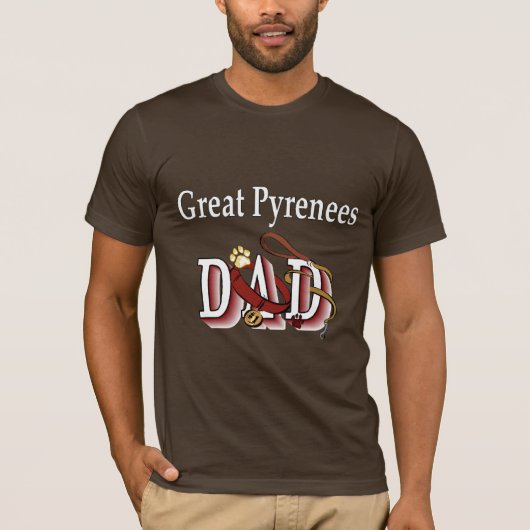 Grote Pyreneeën DAD T-shirt (Voorkant)