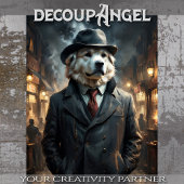 Grote Pyreneeën - Decoupage - Tissuepapier