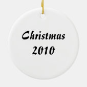 Grote Pyreneeën die op Santa wachten Keramisch Ornament (Achterkant)