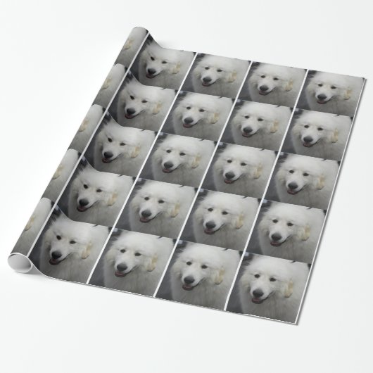 Grote Pyreneeën Dog Cadeaupapier (Uitgerold)