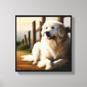 Grote Pyreneeën Dog Canvas Afdruk (Voorkant)