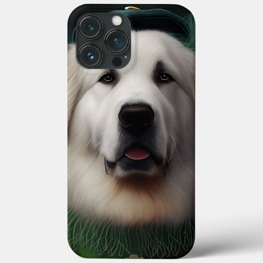 Grote Pyreneeën Dog in St. Patrick's Day Dress Case-Mate iPhone Case (Achterkant)