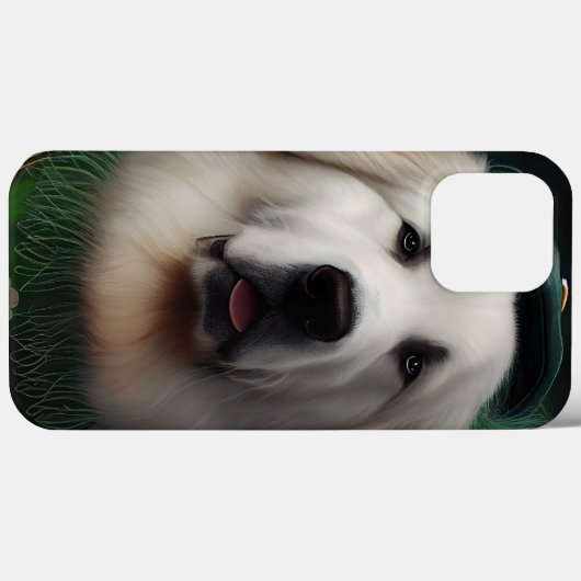 Grote Pyreneeën Dog in St. Patrick's Day Dress Case-Mate iPhone Case (Achterkant (horizontaal))
