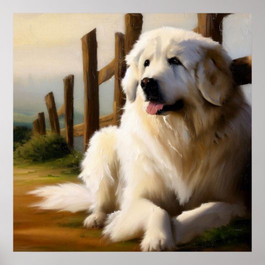 Grote Pyreneeën Dog Poster (Voorkant)