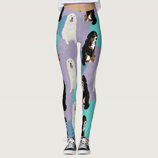 Grote Pyreneeën en Berner Sennenhond Leggings (Voorkant)