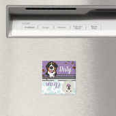 Grote Pyreneeën en Bernese Dirty/Clean Dishwasher Magneet (Insitu (Vaatwasser))