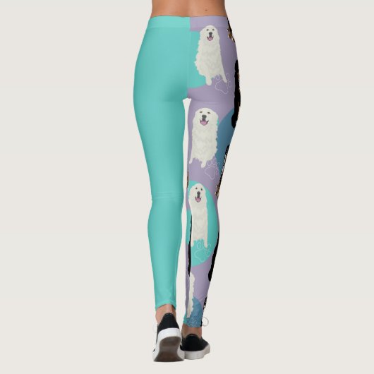 Grote Pyreneeën en Bernese Mountain Dog  Leggings (Achterkant)