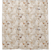 Grote Pyreneeën en Botten douchergordijn Douchegordijn (Voorkant)